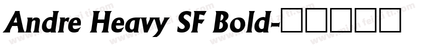 Andre Heavy SF Bold字体转换
